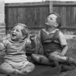 Ted and Unknown Friend Holyport c 1948